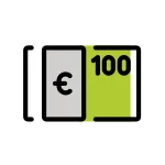 Euro Banknote SVG Icon